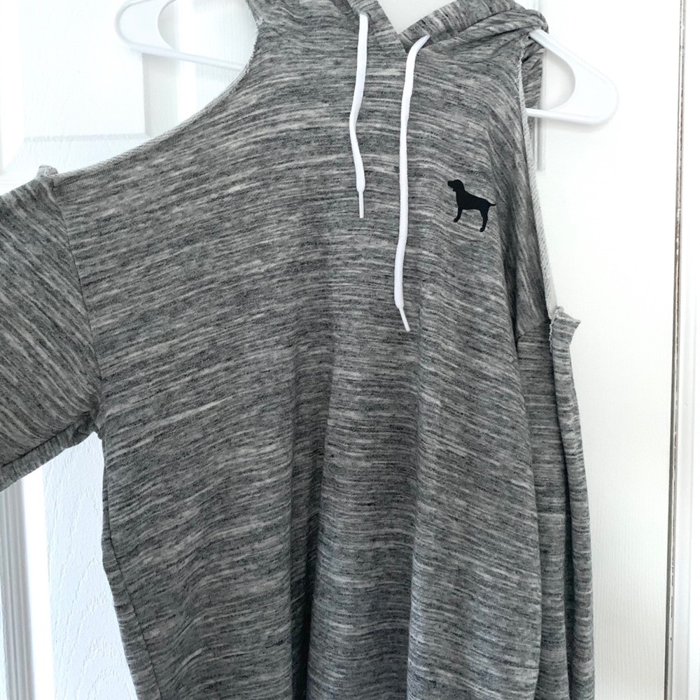 PINK Cold Shoulder Hoodie